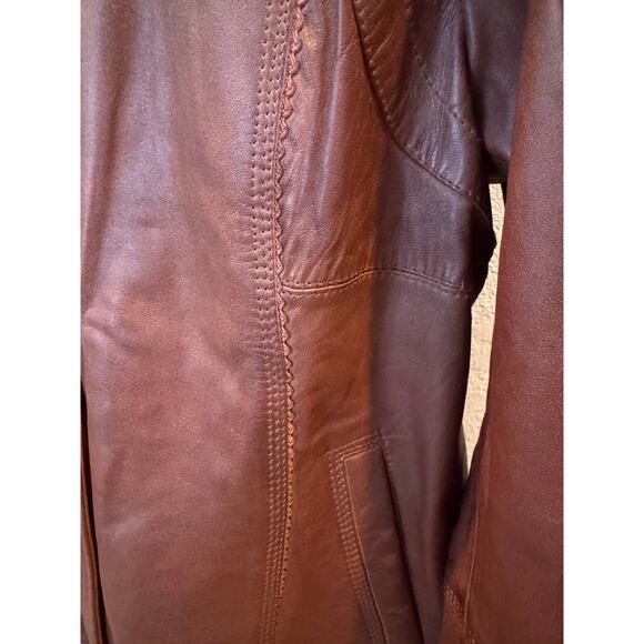 Decrum Women’s Acerra Real Leather Jacket – Cognac – Size XL – NWT - Picture 7 of 11